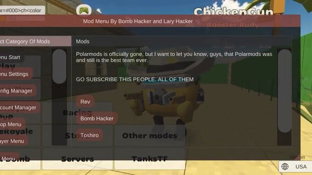 chicken gun mod by bomb hacker and Larry hacker no link