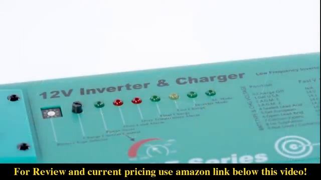 Review AIMS Power PICOGLF25W12V120AL Green AIMS 2500 Watt 12VDC to 120VAC Power Inverter Charger wi