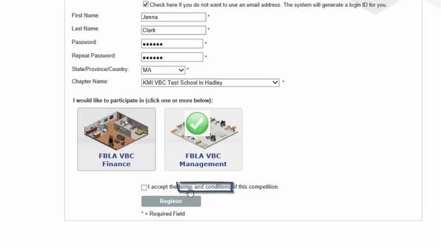 FBLA Virtual Business Challenge - Student Registration Video