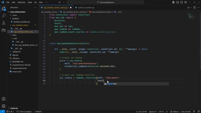 AWS CDK v2 Project Setup and Introduction (with a Lambda + SQS Example in Python)