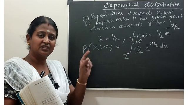 Exponential distribution in Tamil