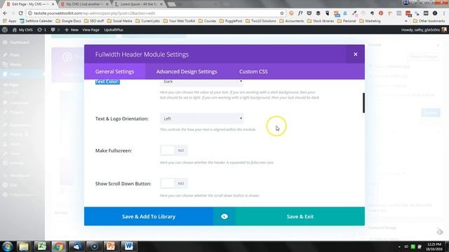 Lesson 3.5 - Introduction to the Divi Builder
