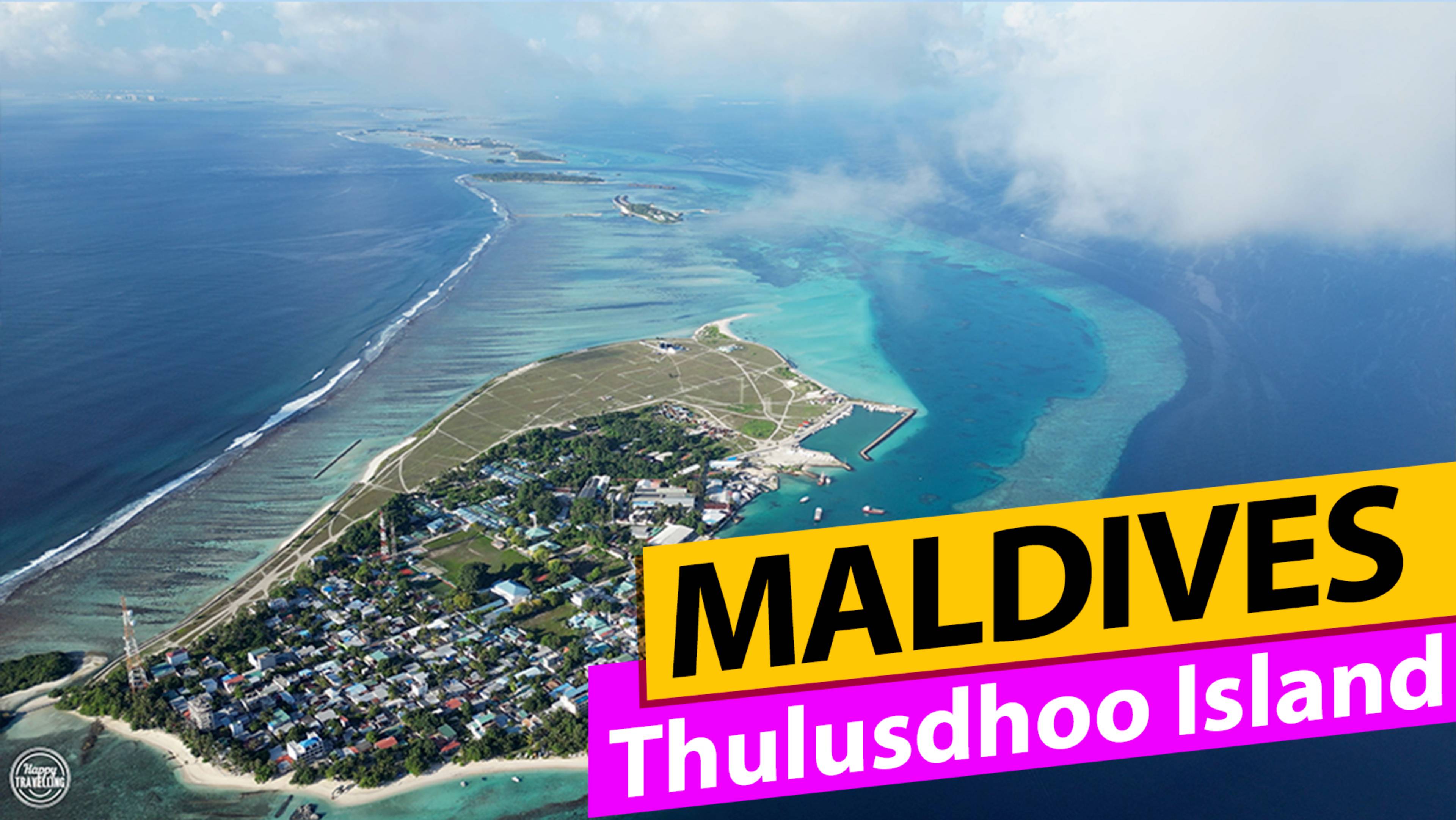 Мальдивы. Остров Тулусду с коптера. Maldives. Thulusdhoo Island