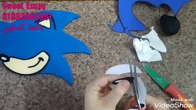 Sonic cake tutorial