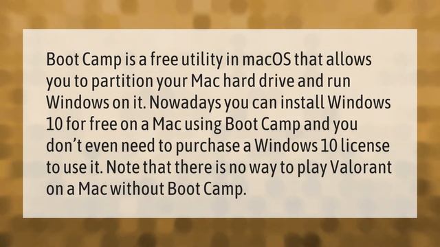 Can you play Valorant on Mac?