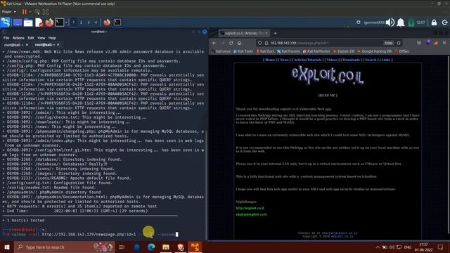 Exploit KB Vulnerable Web App VulnHub Machine Walkthrough