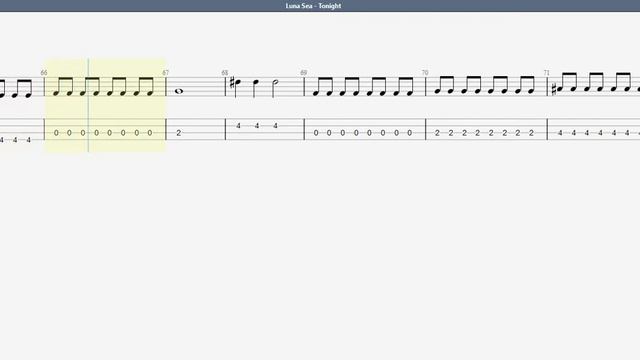 Luna Sea   Tonight BASS GUITAR TAB