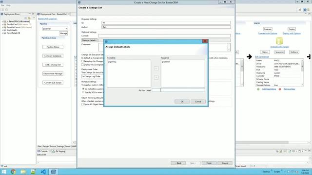 Labels and Contexts in Liquibase Business