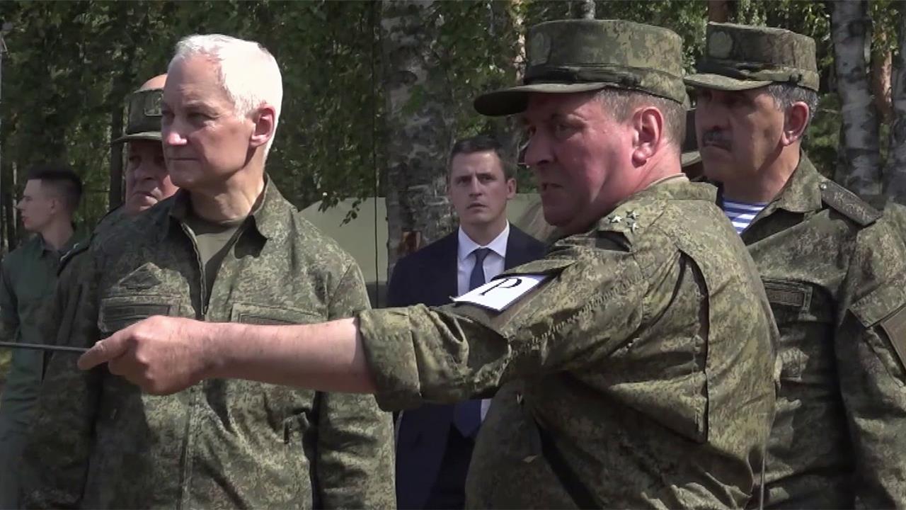 Министр обороны Андрей Белоусов посетил один из полигонов Ленинградского военного округа