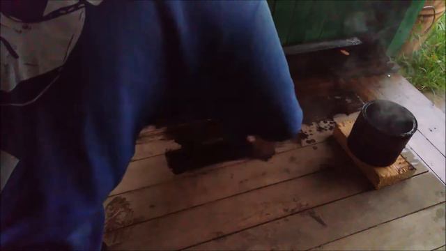 Обработка древесины отработанным маслом