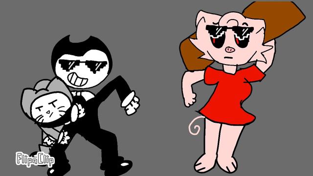 Bendy & Supercat & Piggy