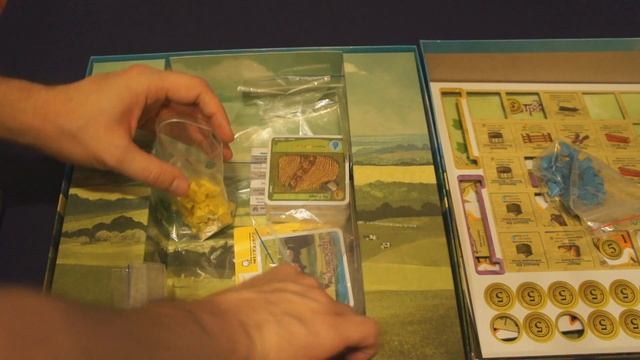 Зелёные просторы - распаковка настольной игры