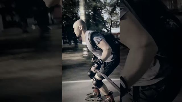 Спуск на роликах downhill inline skating