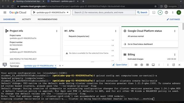 Running a Containerized App on Google Kubernetes Engine GSP015