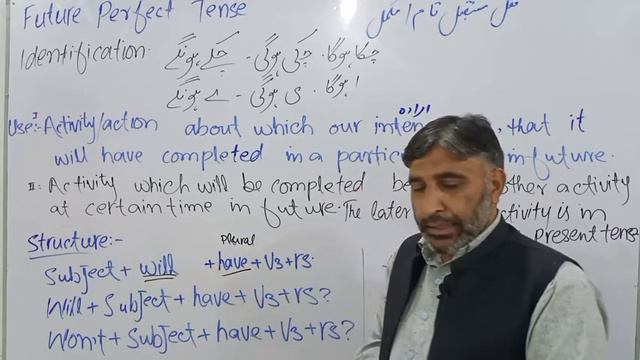 T 9 #Future Perfect Tense #Engllish language and learning with Dr Rehman # inter Com 2000