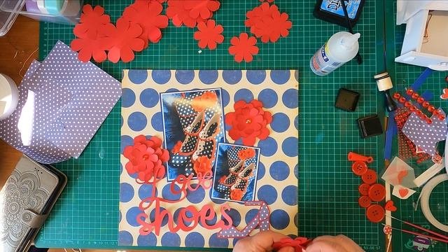 Shoes- For The Love Of Pretty Papers National Scrap Booking Day 2021, Challenge 2 POP ART