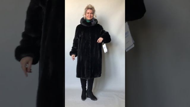 Шуба норка тм ФУРФУР (г. Владимир) с капюшоном дл.95 см р.52-54 совершенно новая за 65000 ₽ /11826/
