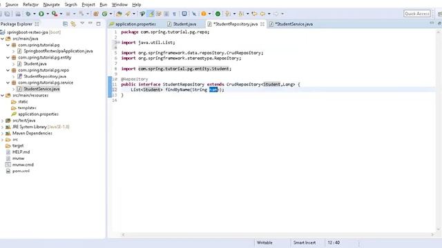 Spring Boot Rest Webservice + Spring Data Jpa
