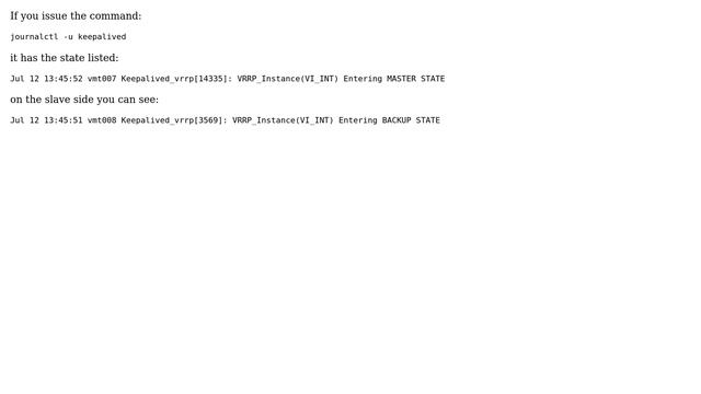 View Current State of Keepalived (6 Solutions!!)