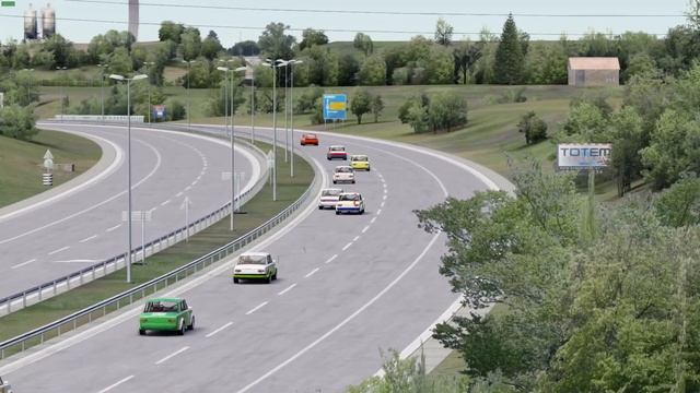 Racing Ladas around the street circuit of Mišeluk, Serbia - Assetto Corsa