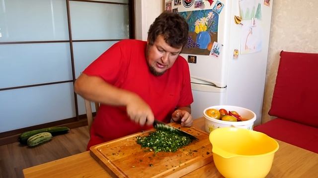 Закусочные помидоры за 3 дня! С зеленью, чесноком и перцем чили!