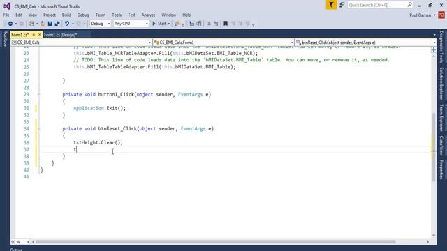 How to Create BMI Calculator in C#