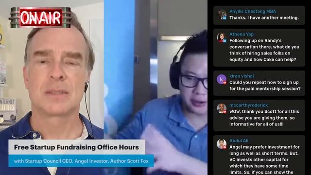 Free Startup Seed Fundraising AMA Office Hours w/Angel Investor Scott Fox