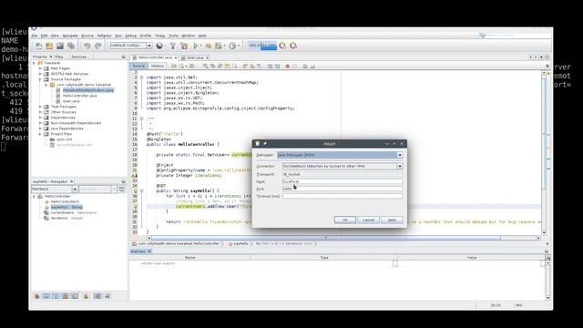 Live-debugging a java app running in Kubernetes with Apache Netbeans