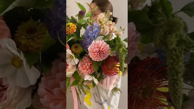 Авторский необычный букет цветов «Миядзаки»