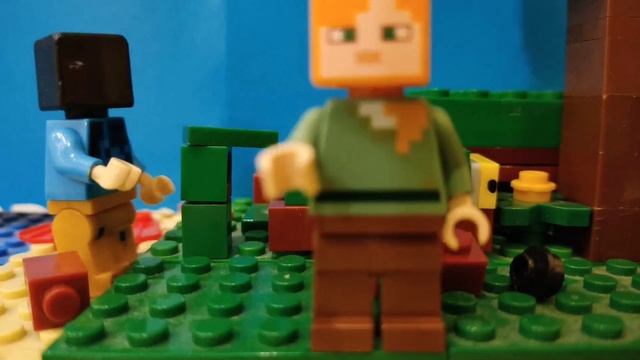 Lego Minecraft animation лего майнкрфт анимация, майнкрафт лайф нюхач