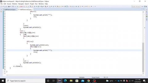 Half Diamond pattern using number and star | Wipro Coding Answer | number pattern | Wipro questions