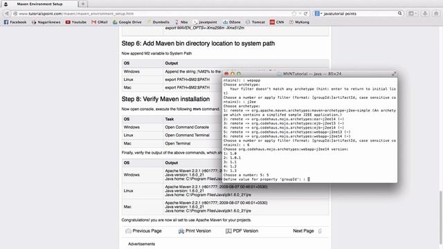 3. Maven Tutorial: How to install Maven and create project using Terminal