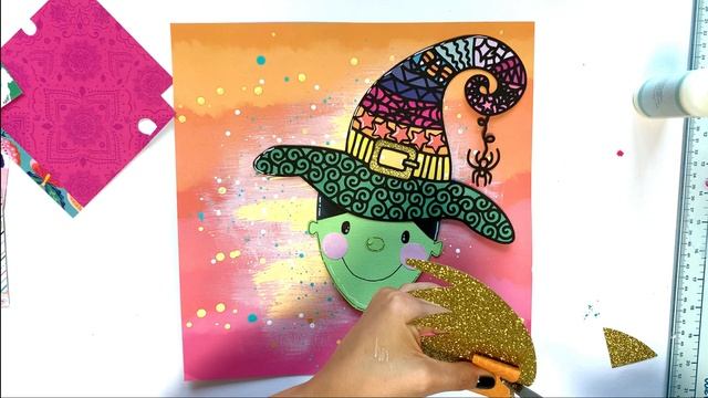 Paige Evans Cutfiles - Scrapbooking process - A wicked Halloween
