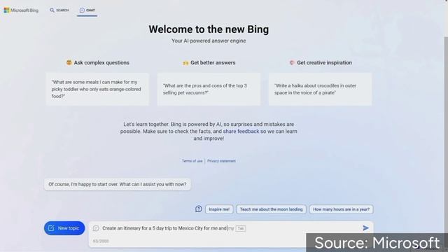 Bing's biggest update - search with Chat-GPT. Is It a Threat to Google?