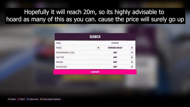 Forza Horizon 5 How to Make Money Fast - Auction House Rare Car Snipping Glitch Get Ferrari 250 GT