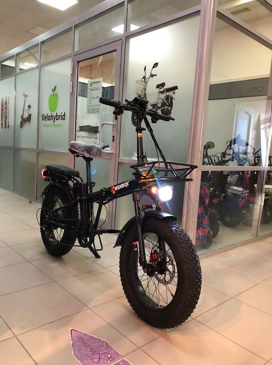 Самый практичный электровелосипед Fatbike с багажником и корзиной |  Фэтбайк do WENBOX 48v 20Ah