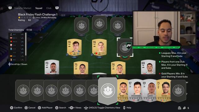 EAFC 24 BLACK FRIDAY FLASH CHALLENGE 1 SBC SOLUTION COMPLETED (BLACK FRIDAY FLASH CHALLENGE SBC)