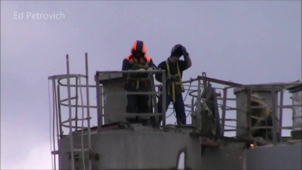 Мост в Самарской обл 13.04.20. Монтаж бетонного завода ч.3.The bridge in the Samara region.