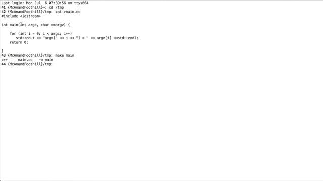 What are argc and argv in c++ programming?