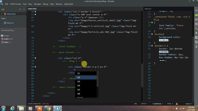 Bootstrap Website Template From Scratch Part-2