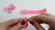 Просто очень! Бантики из лент 2,5 см