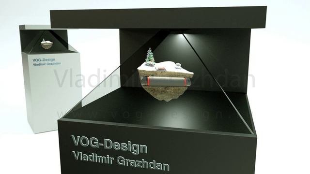 Голографическая пирамида демонстрация Holographic Pyramid demonstration