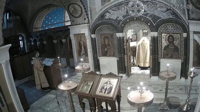 03.06.2020 Прямая трансляция. Вечерня, утреня и молебен