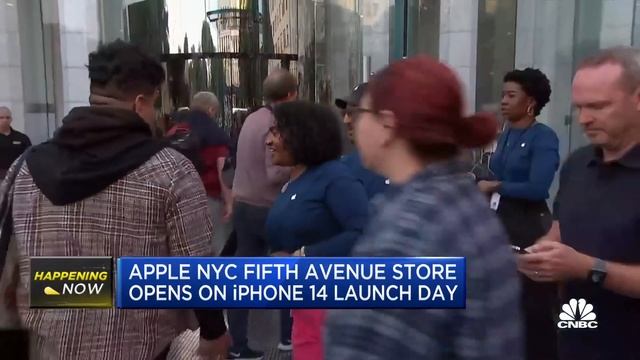 Apple CEO Tim Cook arrives in New York for iPhone 14 launch