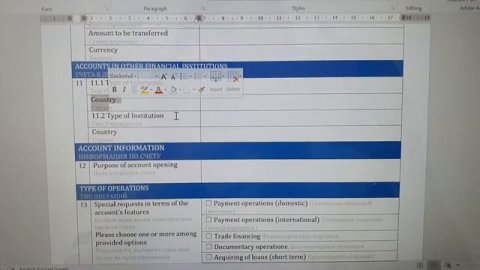 How to fill out a bank form correctly for opening a personal account?