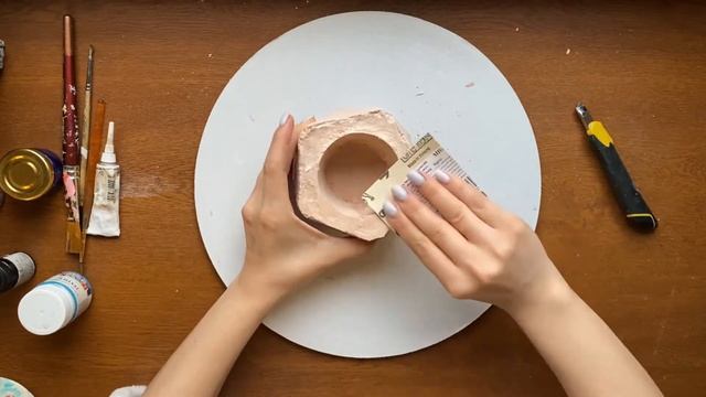 Кашпо из гипса своими руками