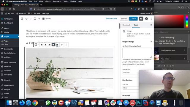 Overview of WordPress Content Blocks using the Hallie Pro Theme