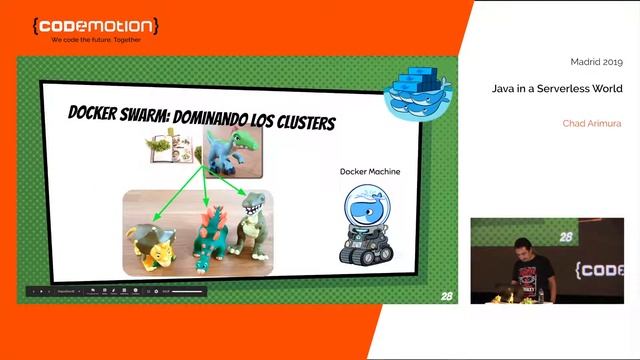 Codemotion Madrid 2019 I Docker & Kubernetes para dinosaurios - Rubén Resino