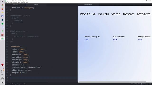 Cool Profile Cards With Zoom-in Animation On Hover (HTML & CSS)