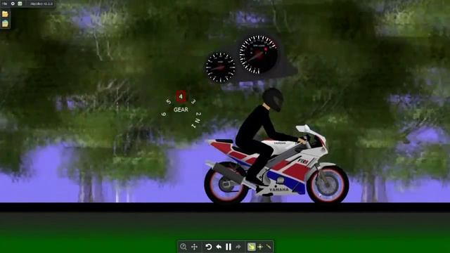 [Algodoo] Yamaha FZR 400 R